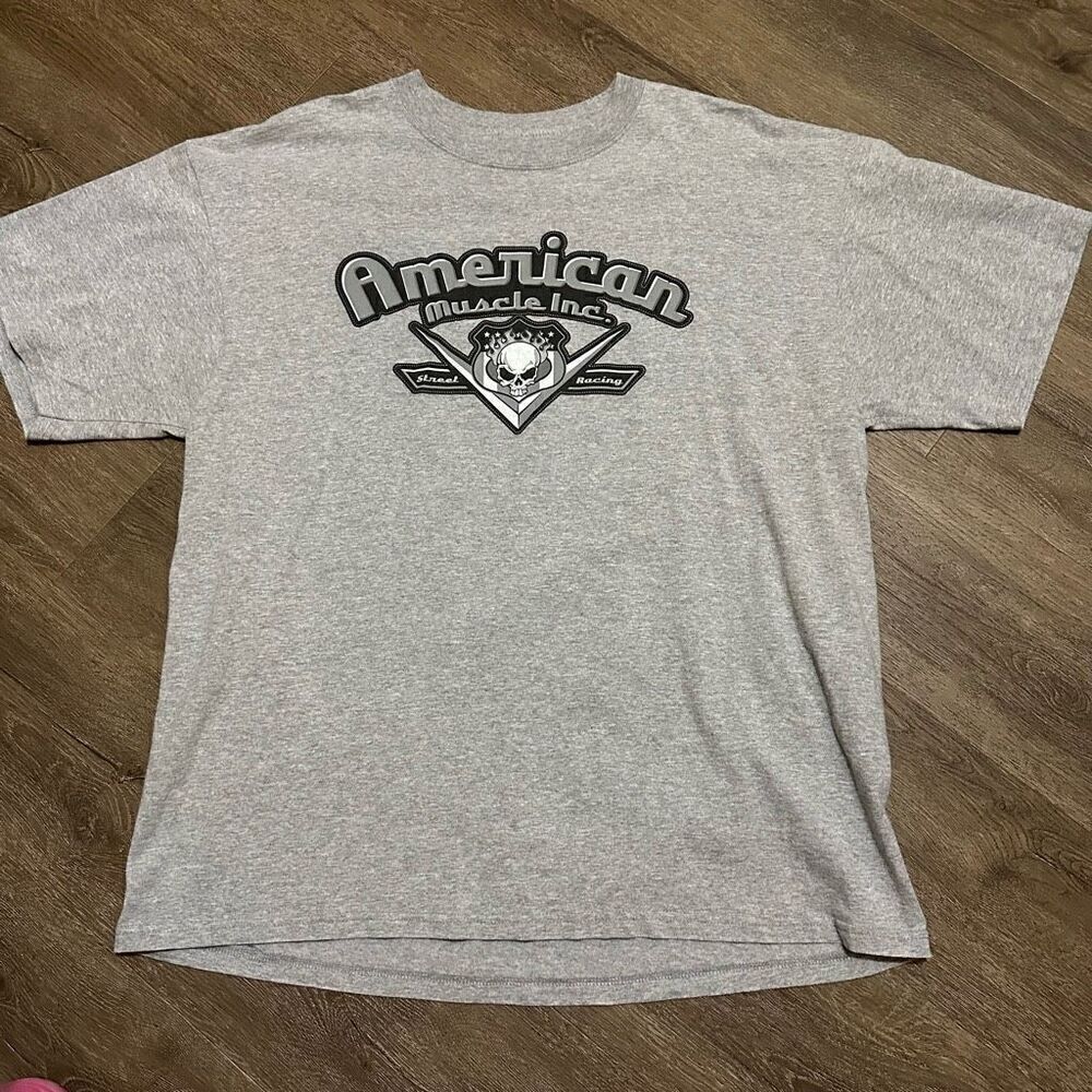 Steve & Barry’s University Sportswear American Muscle Shirt Gray Cotton Mens XL